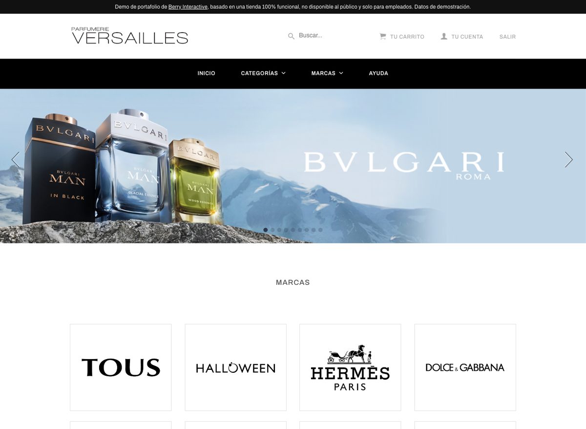 Portada de la tienda de empleados
